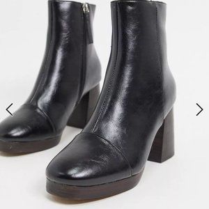 Asos black ankle boots